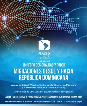 Imagen de Presentación del anuario 2017 de OBMICA en el marco del Foro Desigualdad Poder: “Migraciones Desde y Hacia República Dominicana”, de FLACSO