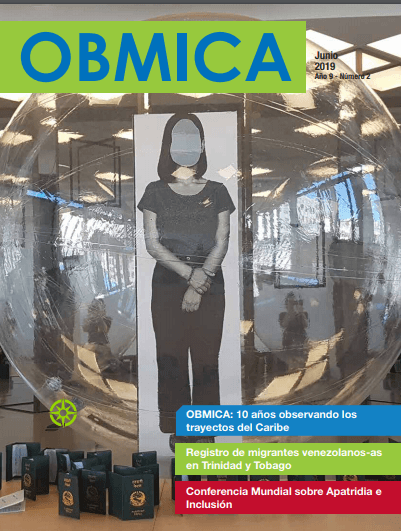 Portada de Boletín OBMICA junio 2019