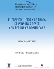 Portada de El tráfico ilícito y la trata de personas desde y en República Dominicana