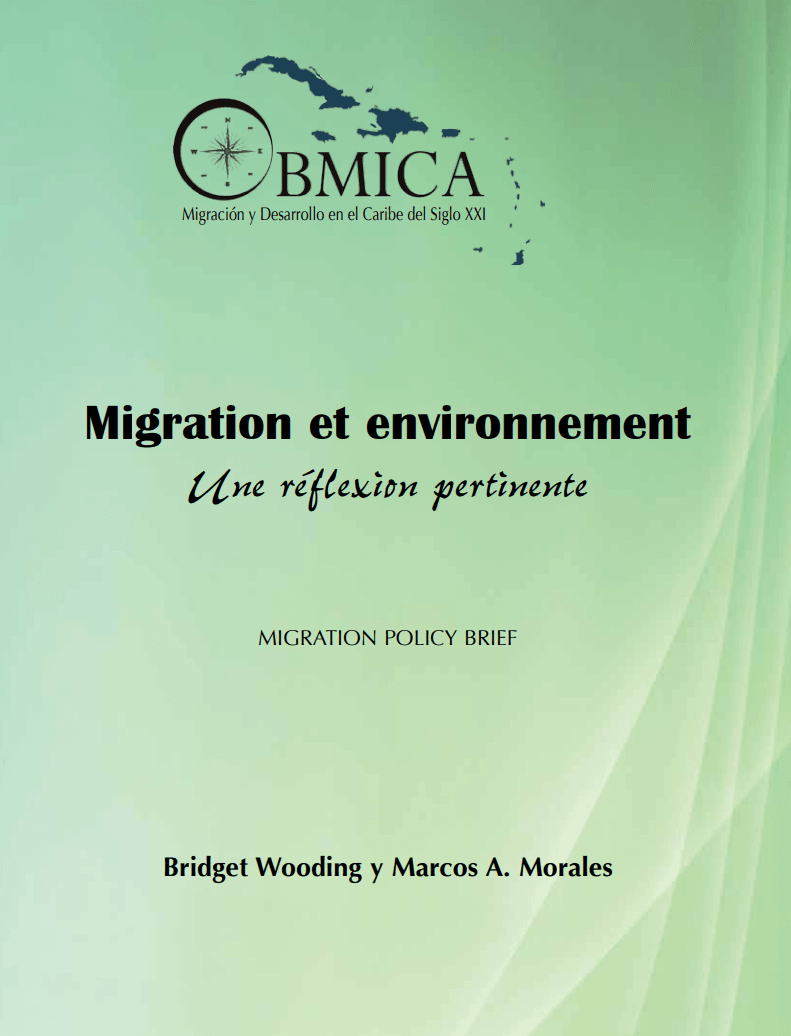 Portada de Migration et environnement. Une réflexion pertinente