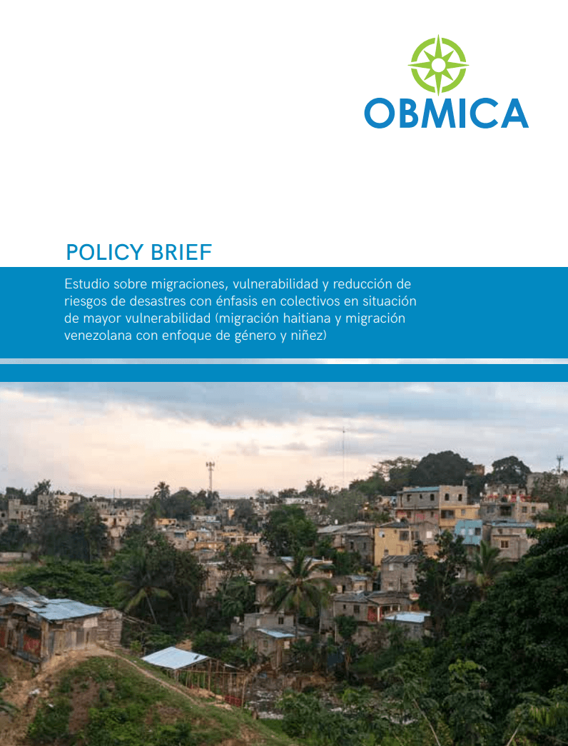 Portada de Policy Brief: Estudio sobre migraciones, vulnerabilidad y reducción de riesgos de desastres