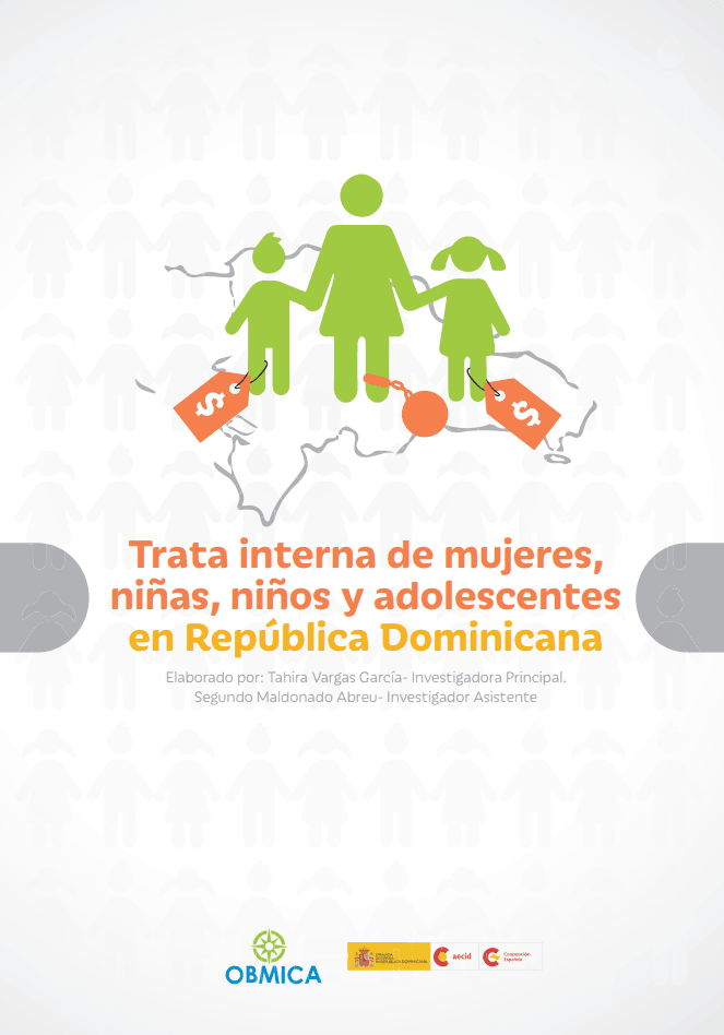 Portada de Trata interna, de mujeres, niñas, niños y adolescentes en la República Dominicana